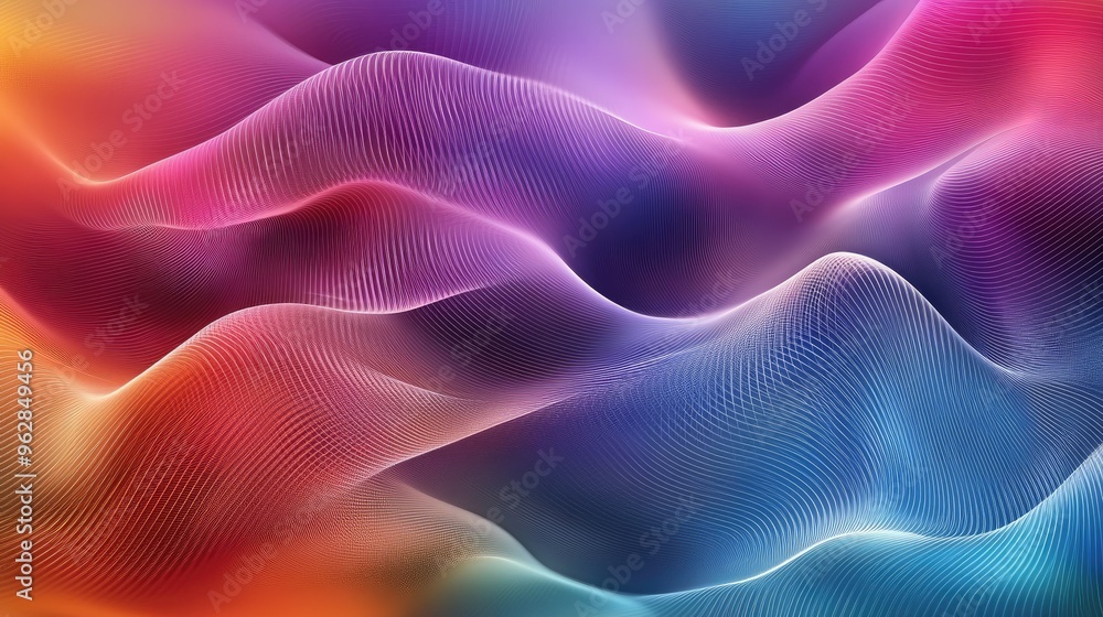 Abstract dynamic wave design with sleek curves and gradients, creating a modern and engaging visual effect for tech and creative projects. Abstract dynamic wave design with sleek curves and gradients, creating a modern and engaging visual effect for tech and creative projects.