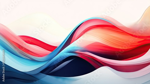 Abstract dynamic waves with a modern touch, showcasing flowing curves and vibrant colors for a visually stunning and up-to-date design. -