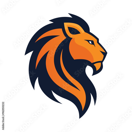 Wallpaper Mural A striking lion head logos featuring bold designs and vibrant colors. Torontodigital.ca