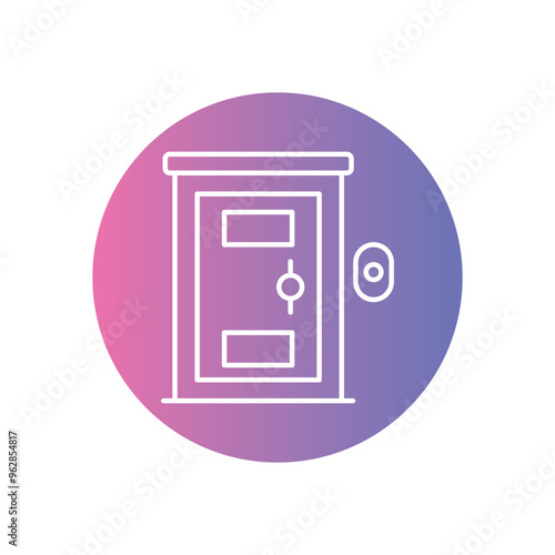 Front Door vector icon ready to use for apps and websites