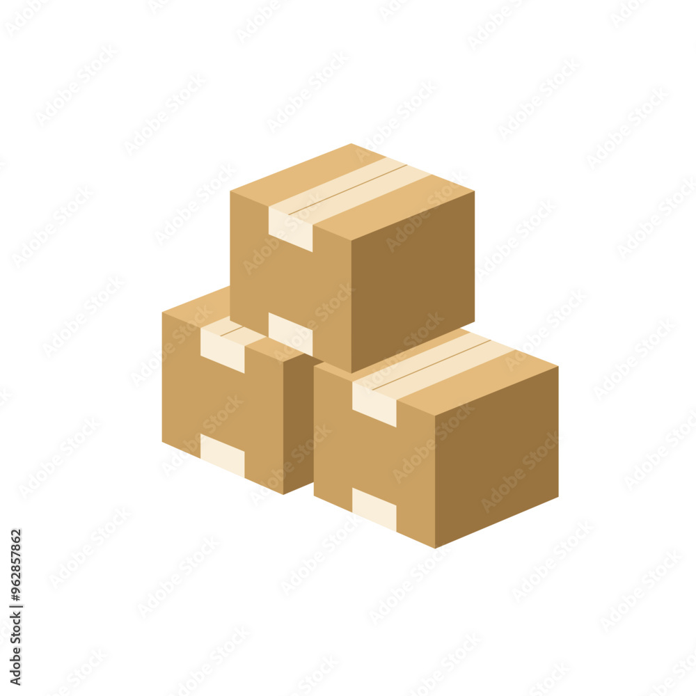 Cardboard Gift Box Background Vector Template Design Cardboard Gift Box Background Vector Template Design