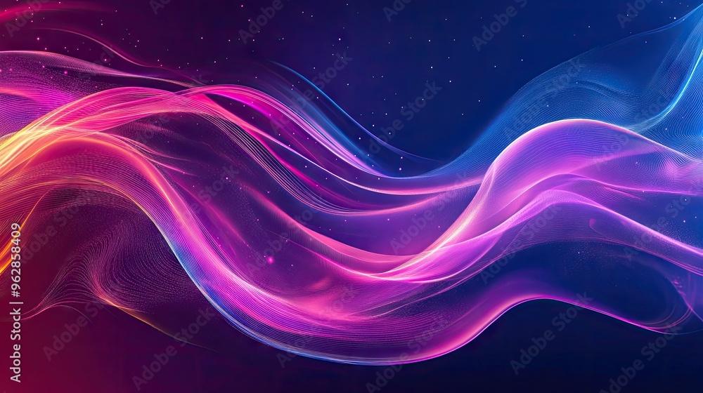 Stylish dynamic wave background with fluid, colorful lines and smooth transitions, ideal for adding a contemporary touch to graphic design projects. Stylish dynamic wave background with fluid, colorful lines and smooth transitions, ideal for adding a contemporary touch to graphic design projects.