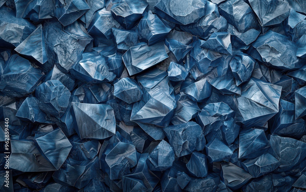 Abstract Blue Crystals Abstract Blue Crystals