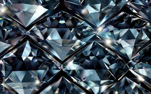 Abstract Blue Diamond Texture