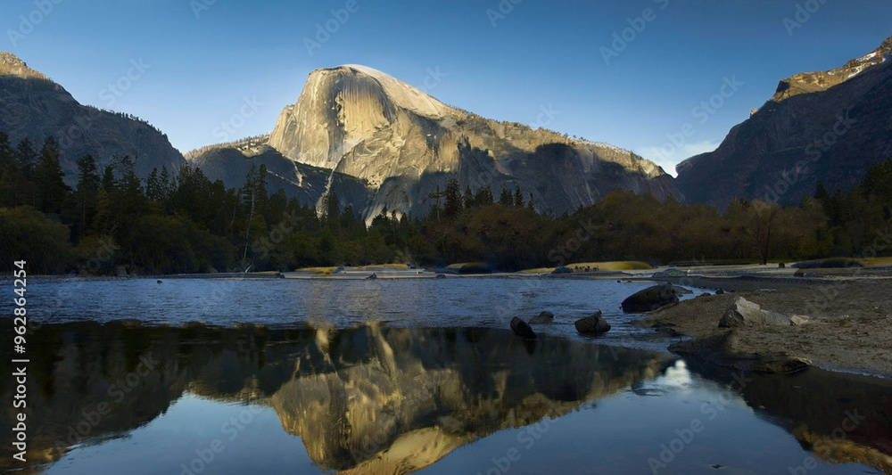 reflection-of-half-dome-in-merced-river reflection-of-half-dome-in-merced-river