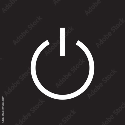 Check this cute icon of power off, trendy vector of power button