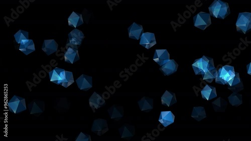 Abstract blue background with particles