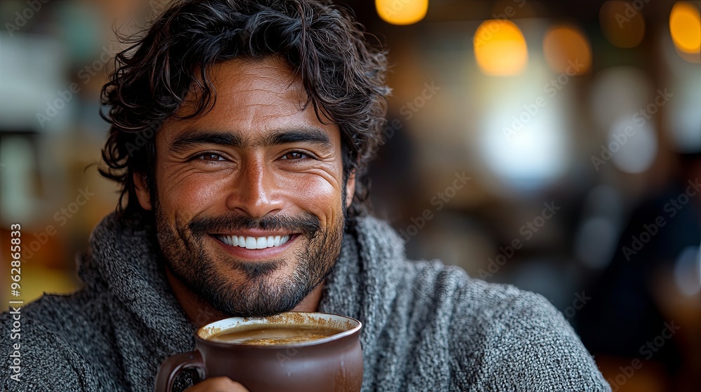 man drinking coffee man drinking coffee