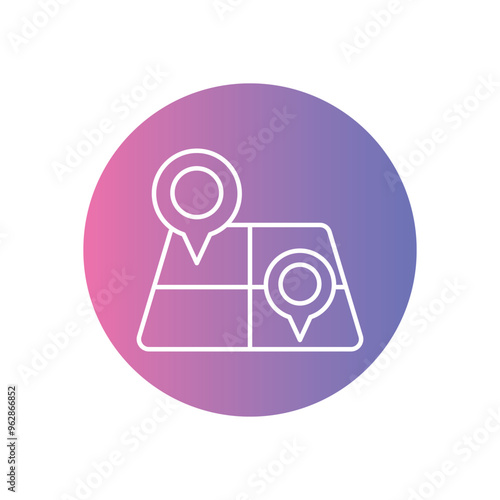 Land Plot vector icon ready to use for apps and websites