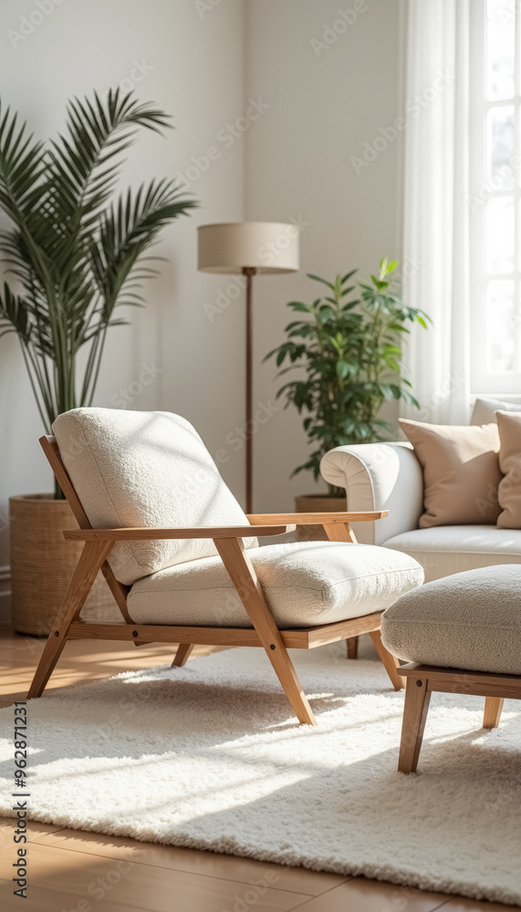 Cozy Living Room with Natural Light and Comfortable Seating Cozy Living Room with Natural Light and Comfortable Seating