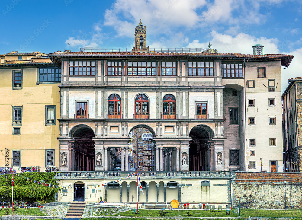 custom made wallpaper toronto digitalThe Uffizi Gallery in medieval Florence showcasing Renaissance architecture and cultural heritage