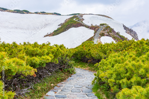 日本の風景・初夏　立山黒部アルペンルート　残雪の室堂平 photo