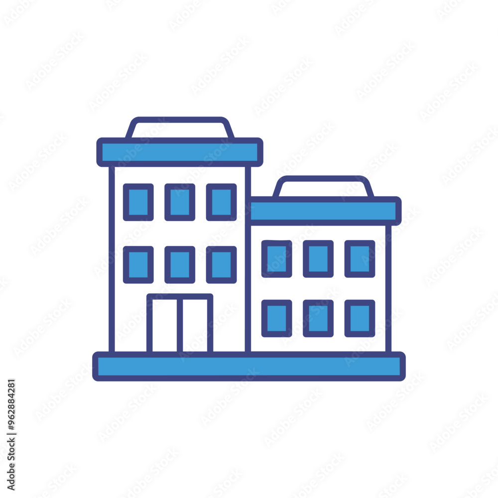 Apartment Building vector icon ready to use for apps and websites Apartment Building vector icon ready to use for apps and websites