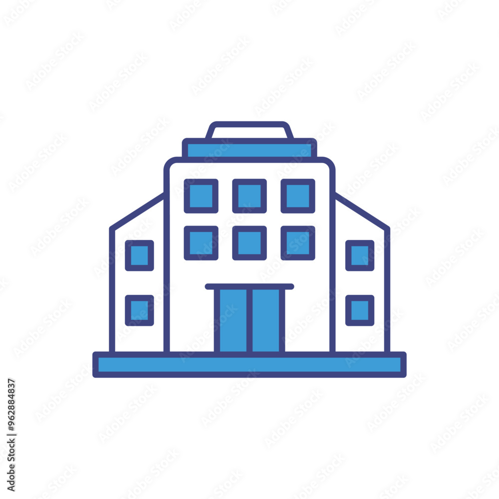 Office Building vector icon ready to use for apps and websites Office Building vector icon ready to use for apps and websites