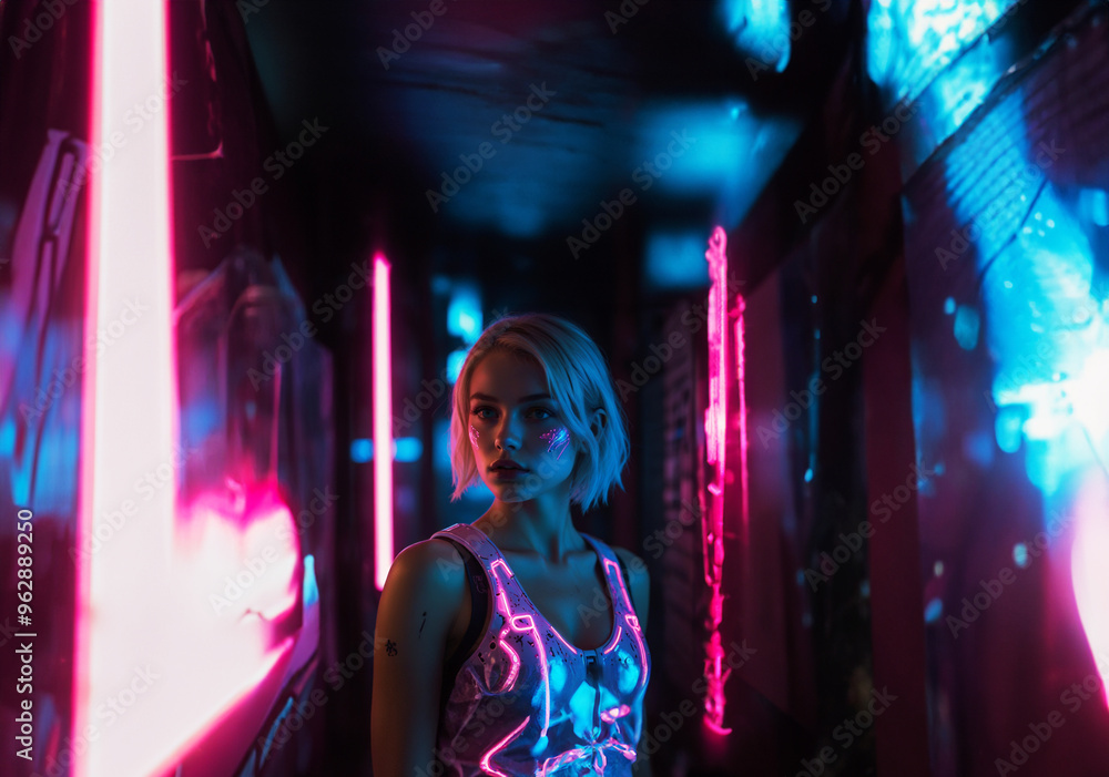 Fototapeta premium Future humans with global cooperation.