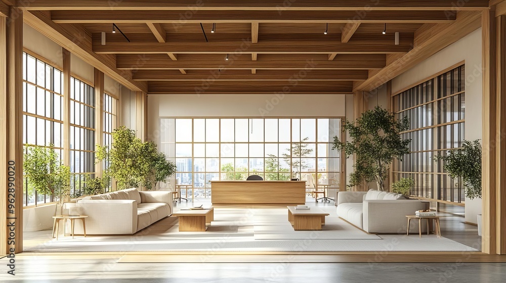 A bright office space highlighting accessible workplace features and equipped for international business meetings and venture capital discussions A large blank area is reserved for A bright office space highlighting accessible workplace features and equipped for international business meetings and venture capital discussions A large blank area is reserved for