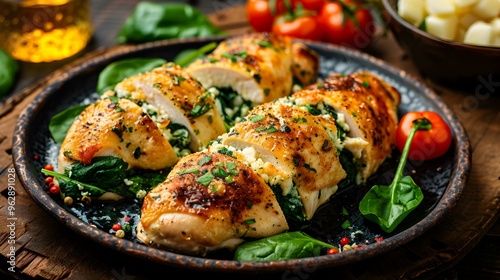 Spinach and Feta Stuffed Chicken Breast Recipe Delicious Dinner Idea