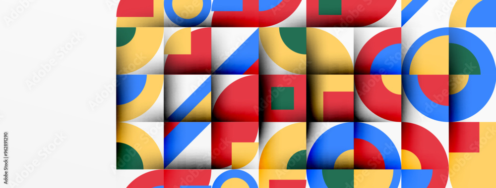 Modern geometrical abstract background - circles. Business or technology presentation design Modern geometrical abstract background - circles. Business or technology presentation design