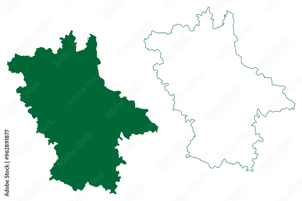 Barabanki district (Uttar Pradesh State, Republic of India) map vector illustration, scribble sketch Barabanki map Barabanki district (Uttar Pradesh State, Republic of India) map vector illustration, scribble sketch Barabanki map