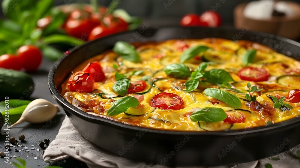 Zucchini Frittata with Tomatoes and Basil A Delicious and Healthy Recipe Zucchini Frittata with Tomatoes and Basil A Delicious and Healthy Recipe
