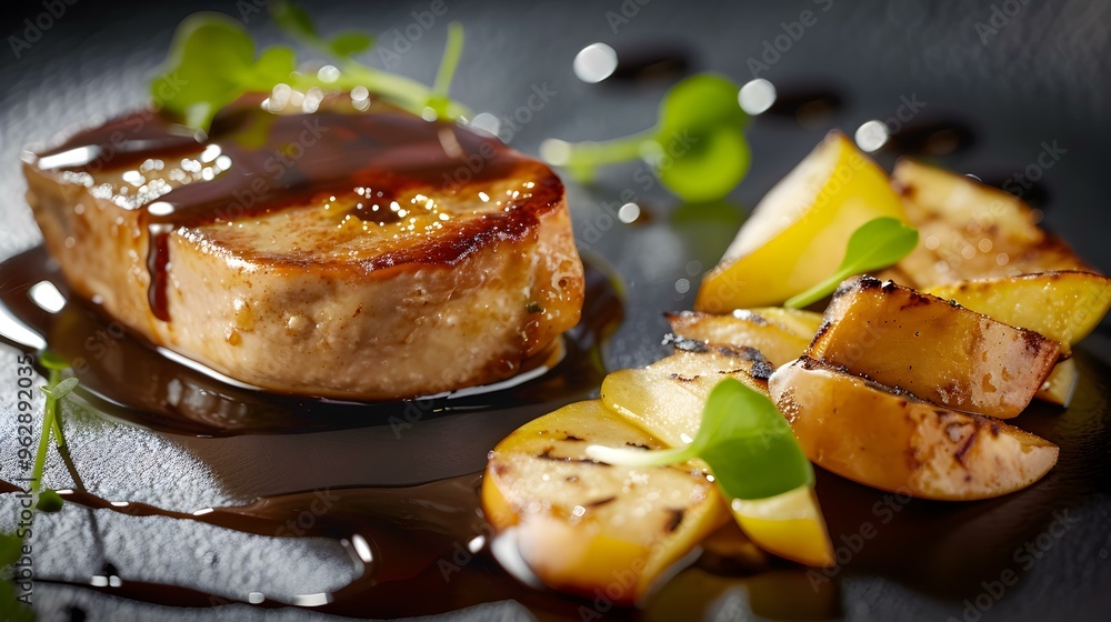 Grilled Pears with Pan-Seared Foie Gras A Culinary Delight Grilled Pears with Pan-Seared Foie Gras A Culinary Delight
