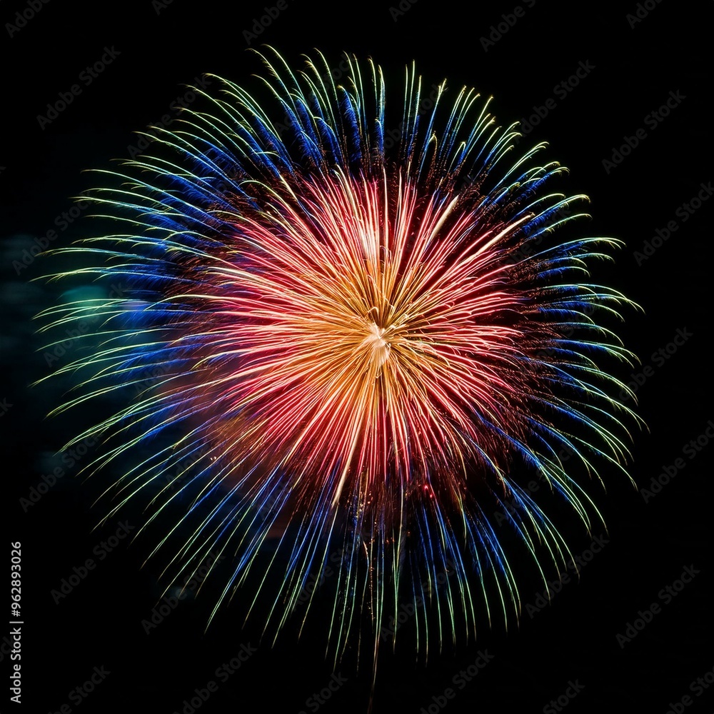 カラフルな花火 カラフルな花火