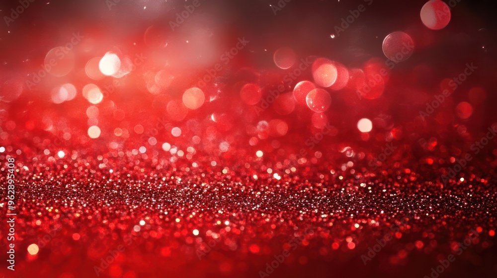 Glittery red balls against a gradient background. Glittery red balls against a gradient background.