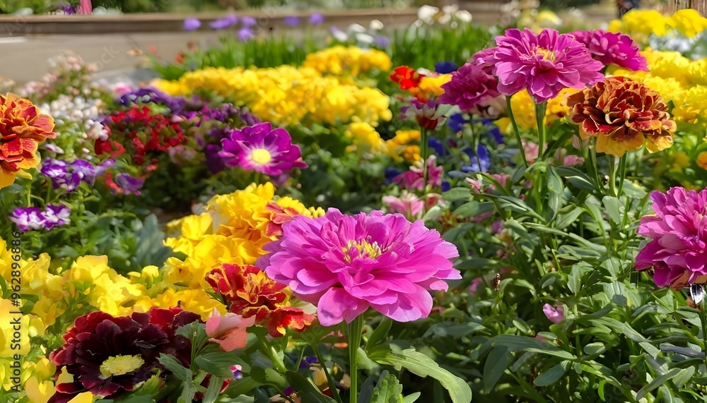 Obraz premium Flowers, Flowers In Garden, Flowers focus, lavender, rose, flowers in garden focusing on single flower, zoom in flower, plant,seed, wallpaper flowers, multiple flowers, grass