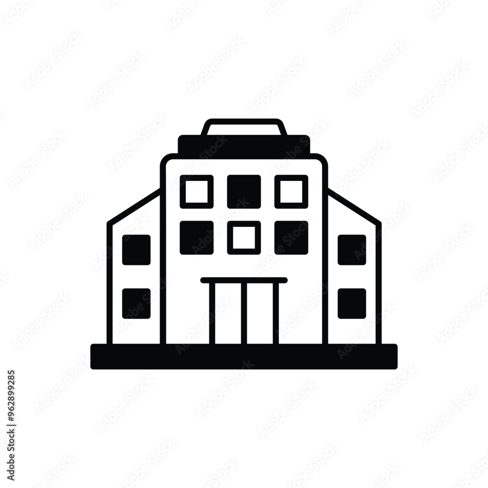 Office Building vector icon ready to use for apps and websites Office Building vector icon ready to use for apps and websites