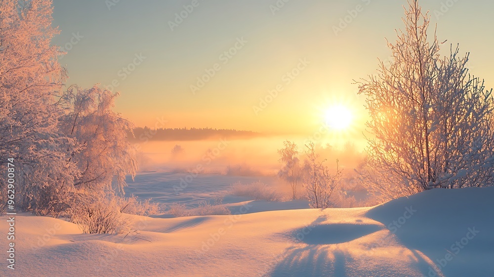 sunset in the snow sunset in the snow