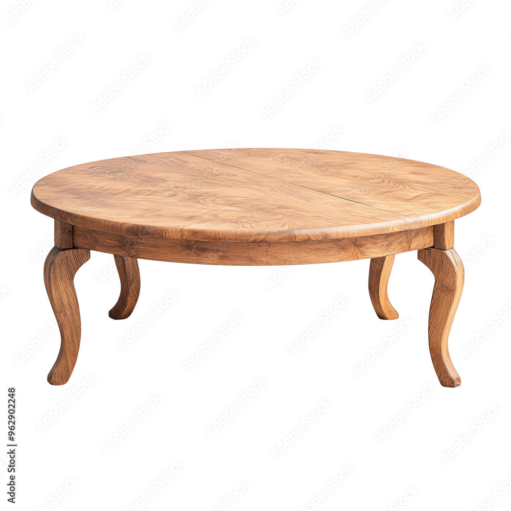 Stylish round wooden coffee table Stylish round wooden coffee table