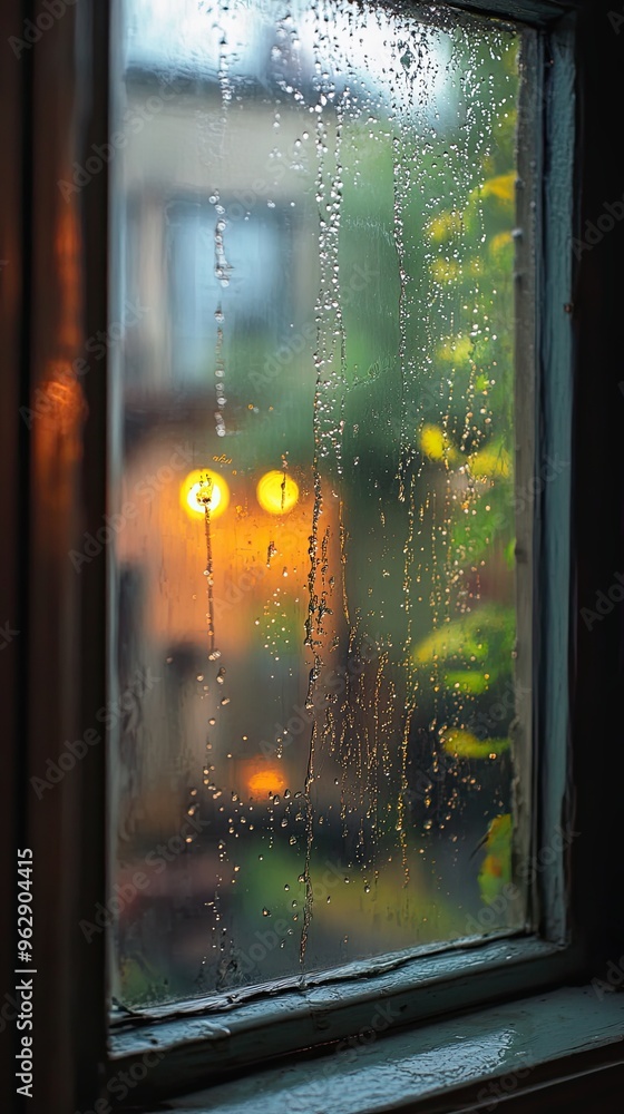 Fototapeta premium Rain drops on the window