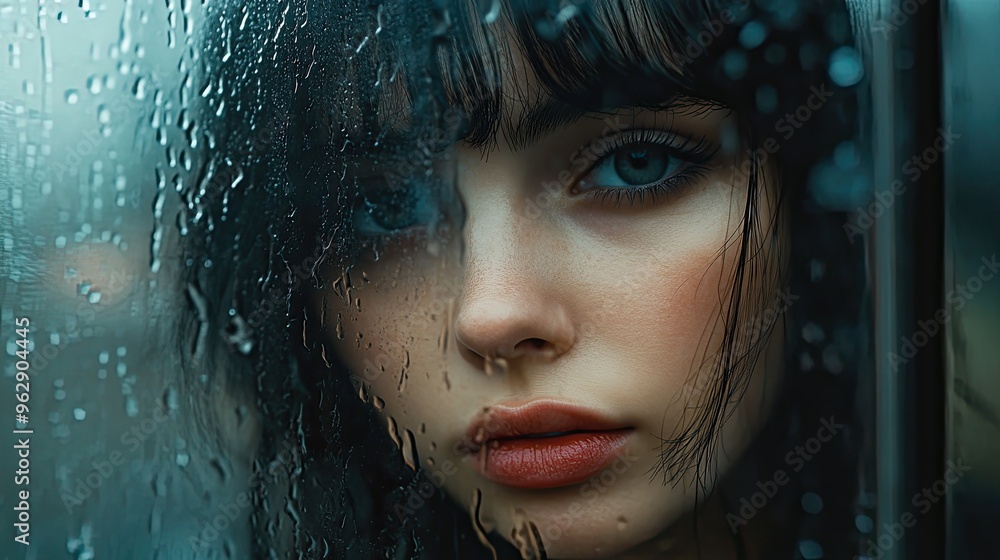 Rain drops on the window Rain drops on the window