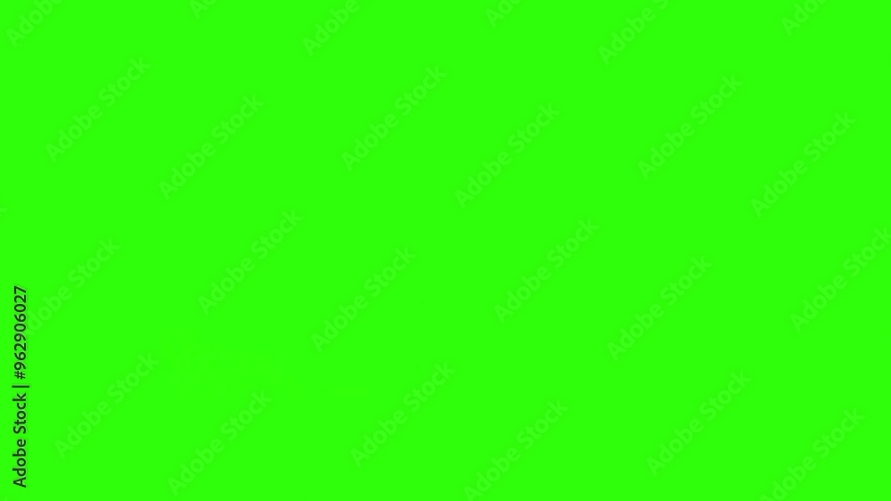 Bullet shot Blood damage animation effect on Green Screen isolated transparent background