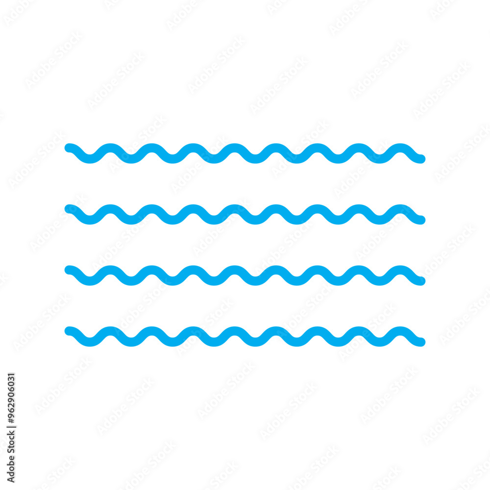 Wave Icon in trendy flat style isolated on white background. Water wave symbol for your web site design, logo, app, UI. Vector illustration, EPS10. Wave Icon in trendy flat style isolated on white background. Water wave symbol for your web site design, logo, app, UI. Vector illustration, EPS10.