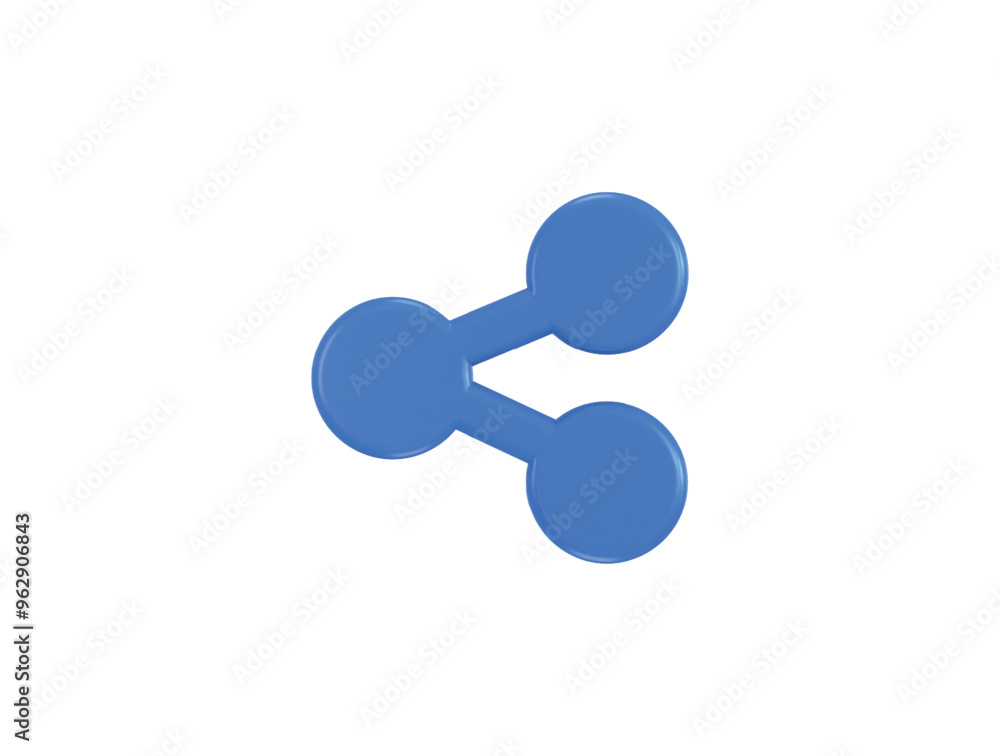 Share icon 3d rendering vector illustration Share icon 3d rendering vector illustration