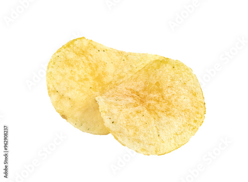 potato chips isolated