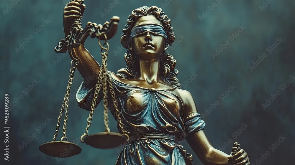 The Statue of Justice - lady justice, holding the Law scale for justice The Statue of Justice - lady justice, holding the Law scale for justice