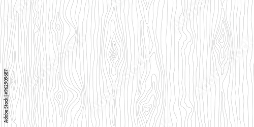 Hand drawn wood plank, seamless pattern, wood texture, light gray background, vector design	
