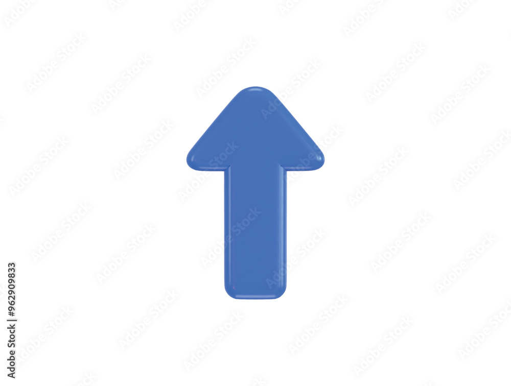 Up Arrow icon 3d rendering vector illustration Up Arrow icon 3d rendering vector illustration