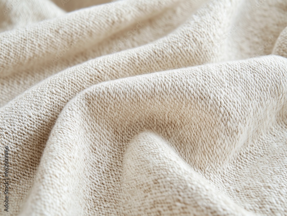 Close-up of Beige Textured Fabric Material Close-up of Beige Textured Fabric Material