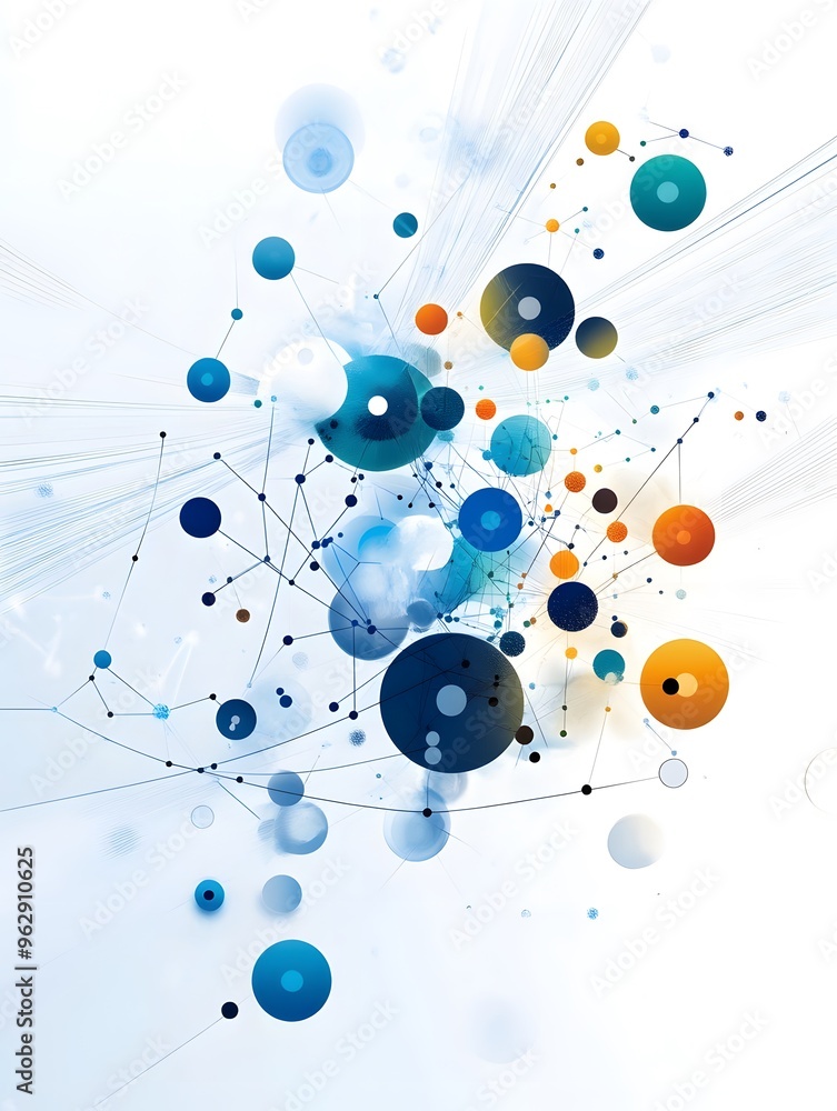 Abstract Network of Circles and Lines. Abstract Network of Circles and Lines.