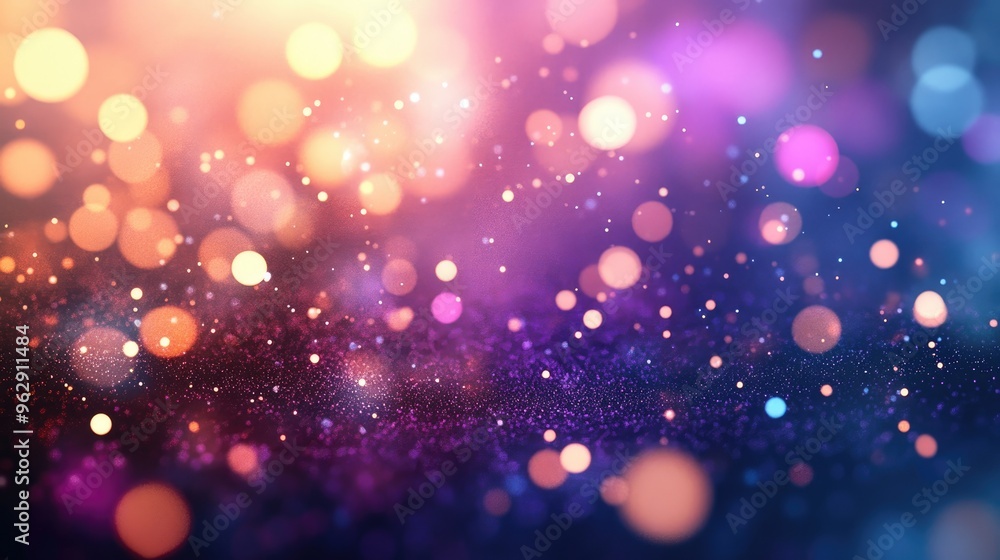 Background featuring abstract lights and glare with sparkling cosmic magic dust particles in a 3D cartoon rendering Background featuring abstract lights and glare with sparkling cosmic magic dust particles in a 3D cartoon rendering