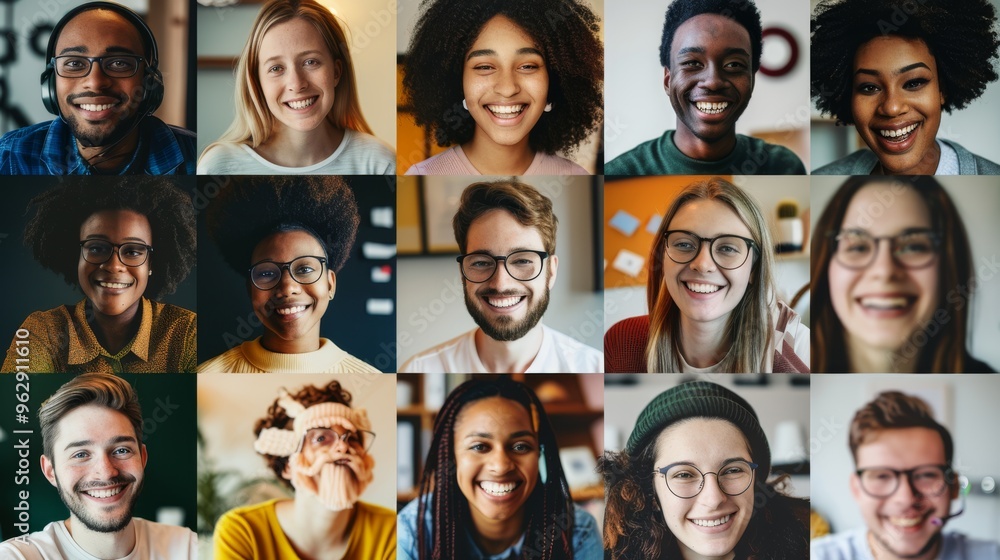 A collage of diverse, smiling faces fills the frame, reflecting joy, unity, and inclusion among a multicultural group of individuals, captured in a vibrant community setting. A collage of diverse, smiling faces fills the frame, reflecting joy, unity, and inclusion among a multicultural group of individuals, captured in a vibrant community setting.