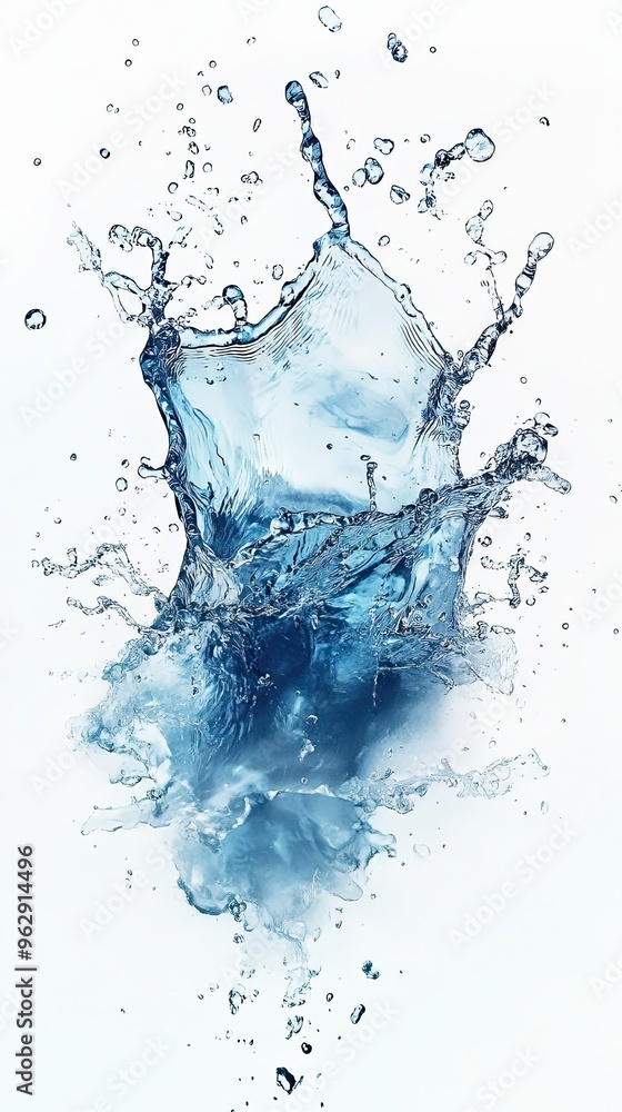 Water splash isolated on white background Water splash isolated on white background