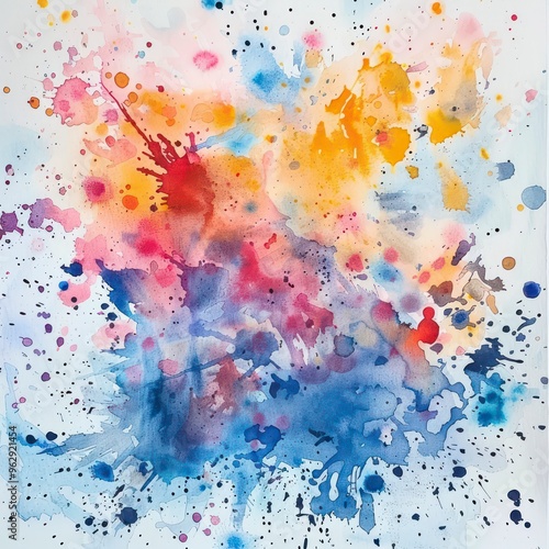 watercolor splashes