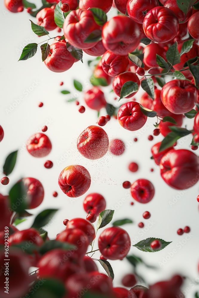 Falling Red Apples Falling Red Apples