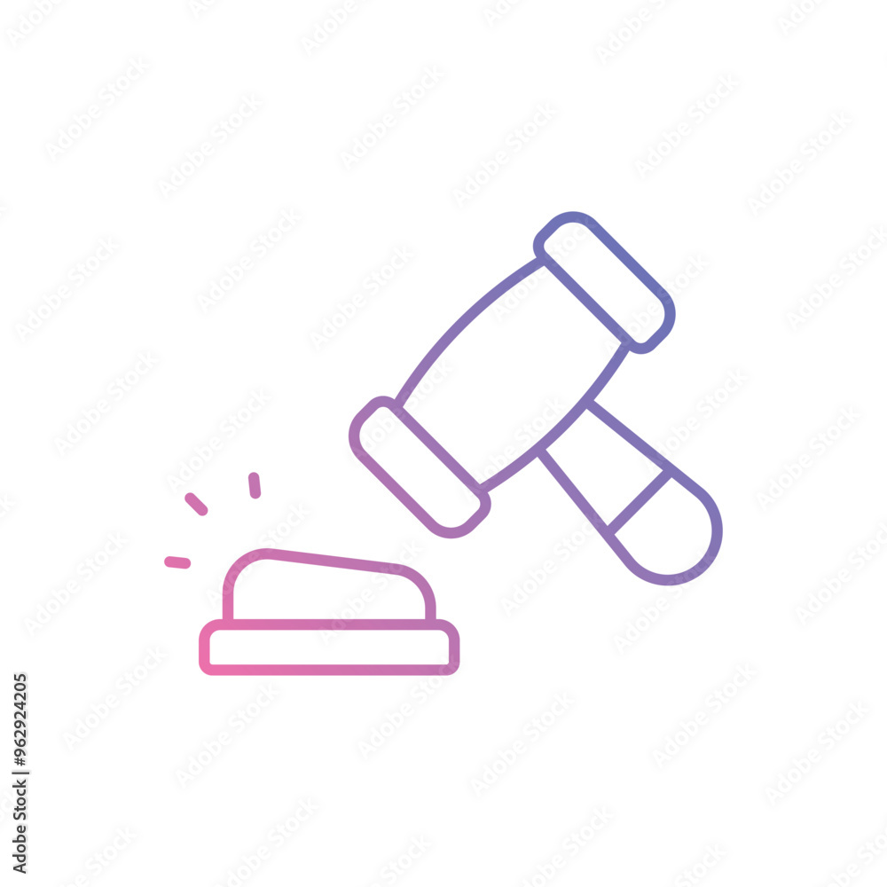 Gavel vector icon ready to use for apps and websites Gavel vector icon ready to use for apps and websites