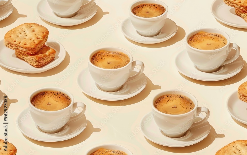 Coffee and Pastry Pattern Coffee and Pastry Pattern