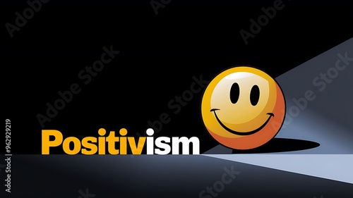 Illustration of the word positivism photo